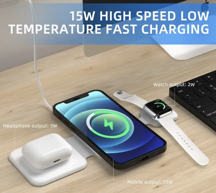 3-in-1 Foldable Wireless Charger